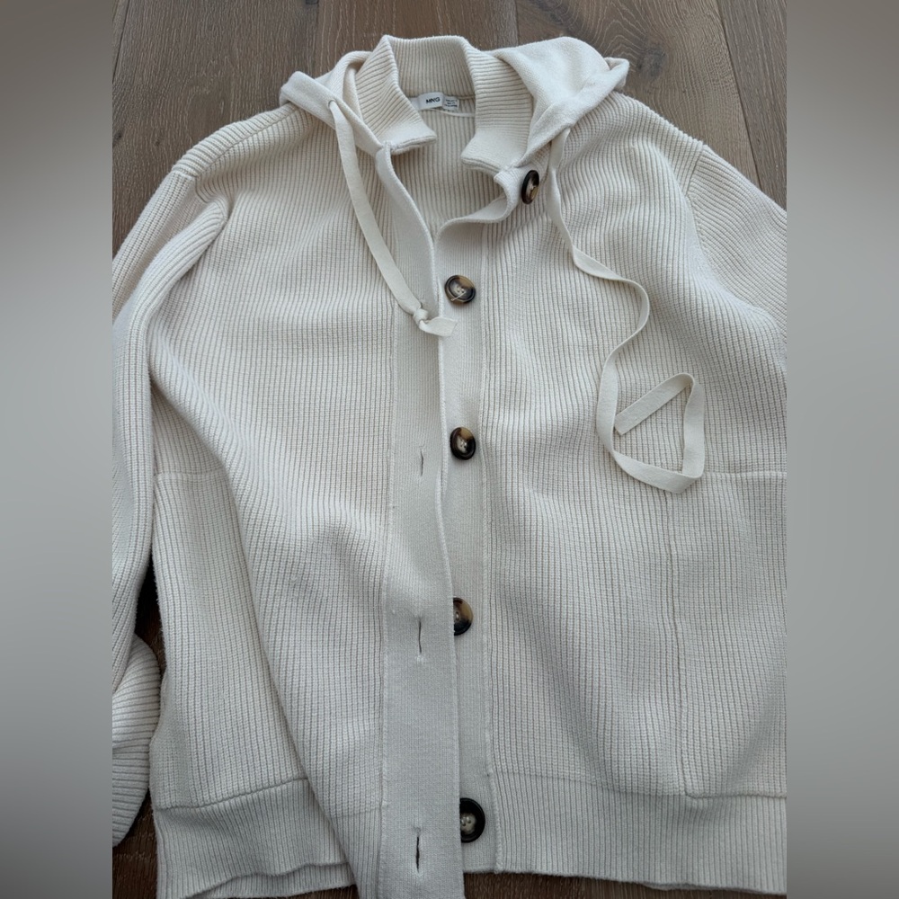 Mango button up cardigan sweater